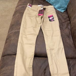 Khaki skinny fit pants